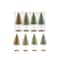 Hello Honey® 6" Metallic Plastic Bottle Brush Tree Set with Wood Bases